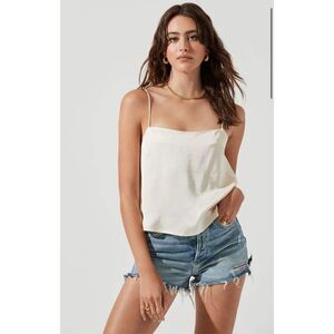 ASTR the Label Rosemont Cami Top in Cream Size Medium